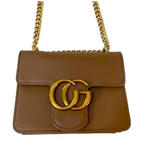 CUTE Monogram🌻 Brown Purse